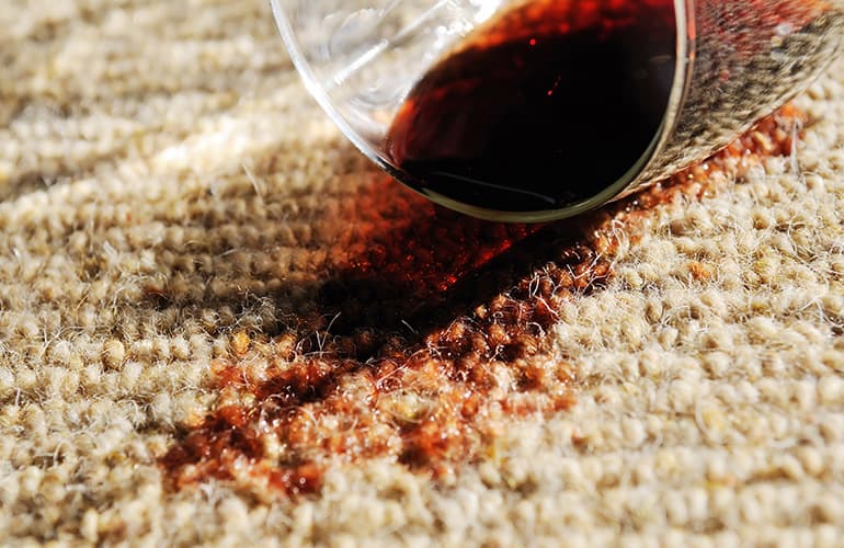 Wine Spilled on Carpet